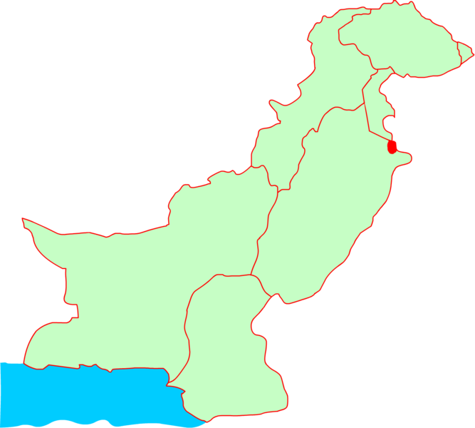 Location Of Sialkot - Pakistan Map Gilgit Baltistan (667x600), Png Download