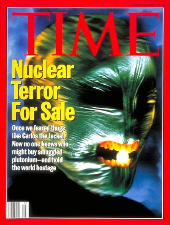 Купете Time Magazine 1994 08 - Time Magazine Nuclear Terror For Sale (950x950), Png Download