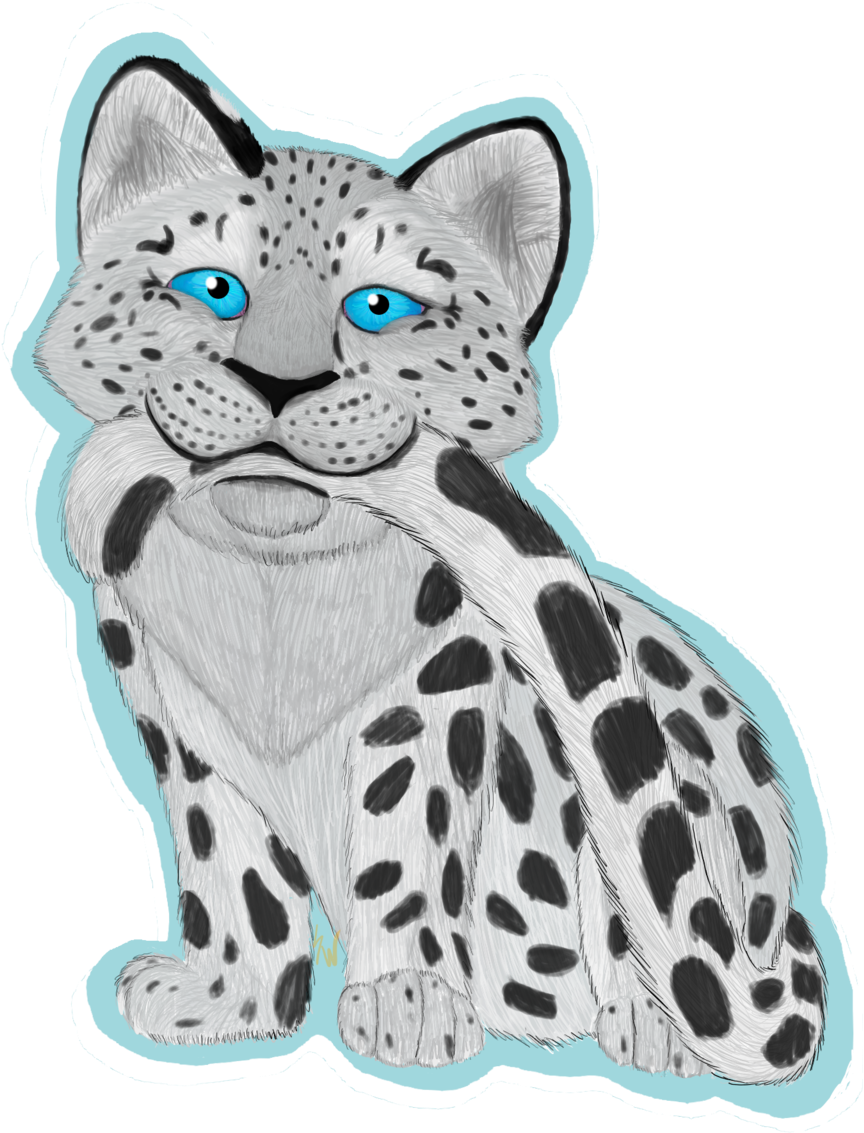 Snow Leopard (960x1280), Png Download