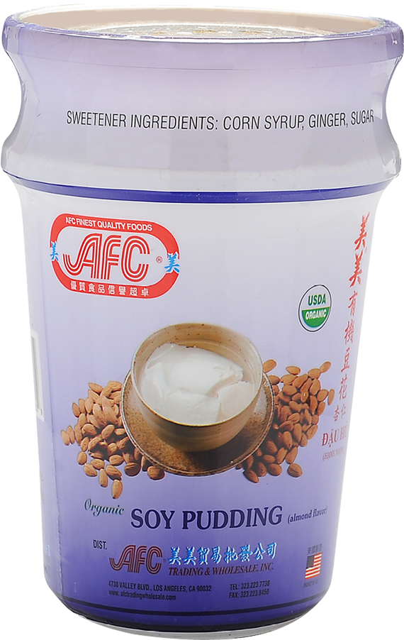 Afc Almond Soy Pudding 34 Oz - Roasted Grain Beverage (959x959), Png Download