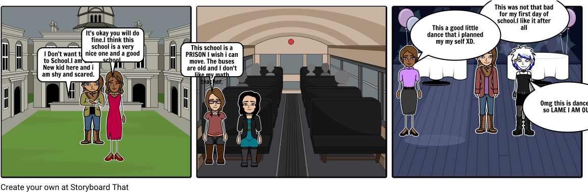New School - Cartoon (1164x385), Png Download