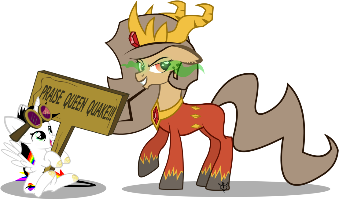 Praise Queen Quake By Lightning-bliss - Cartoon (1109x651), Png Download