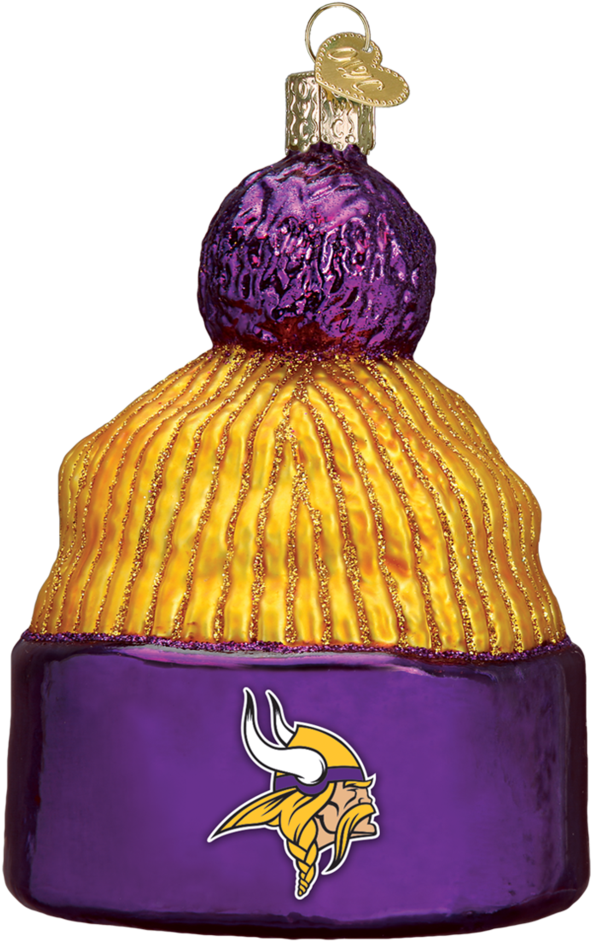 Minnesota Vikings Beanie Ornament - Vikings Christmas Nfl (1024x1024), Png Download