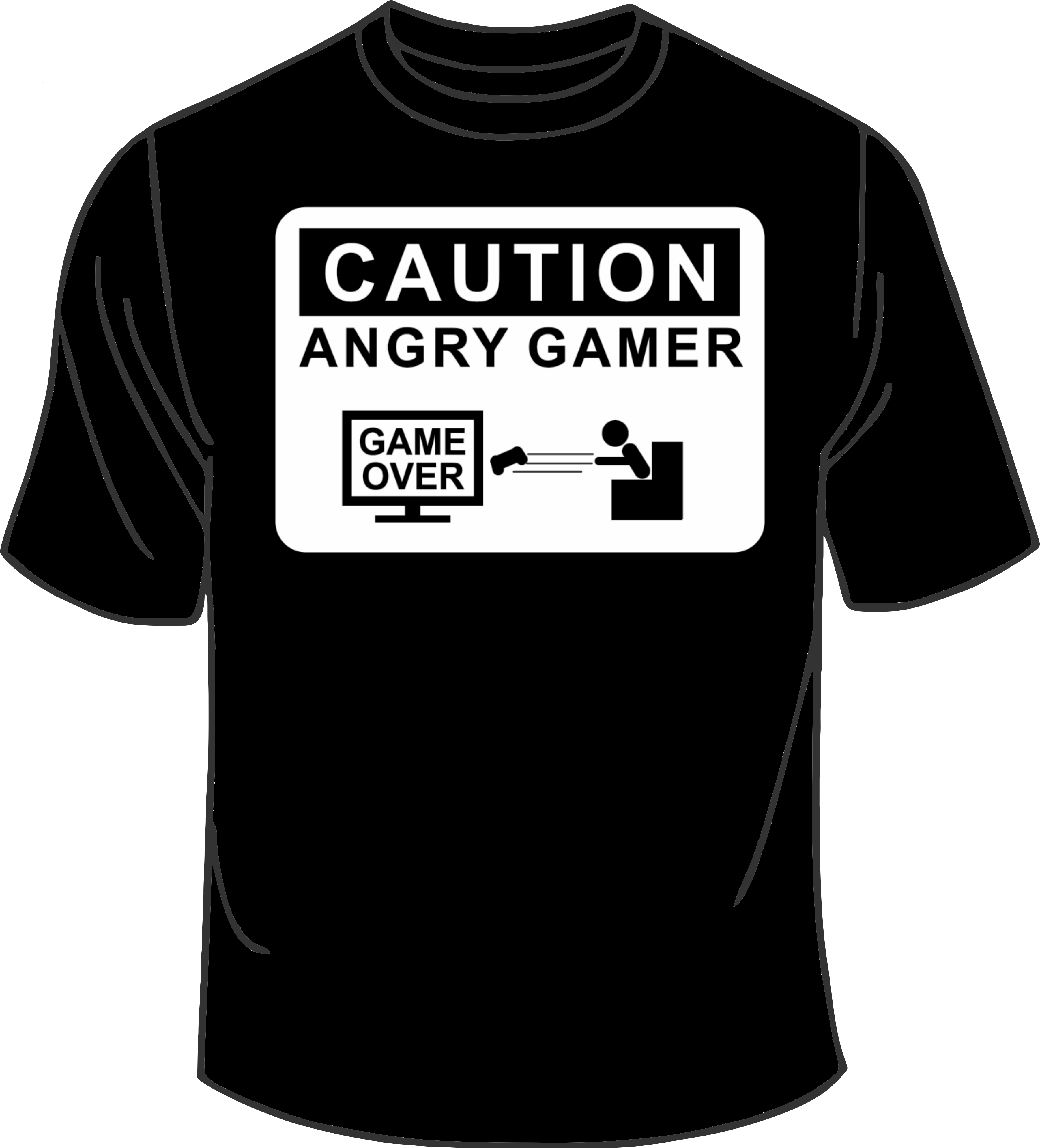 Playera Angry Gamer Vendida Por Stamparte Mk $145 - Hawaii (3604x3976), Png Download