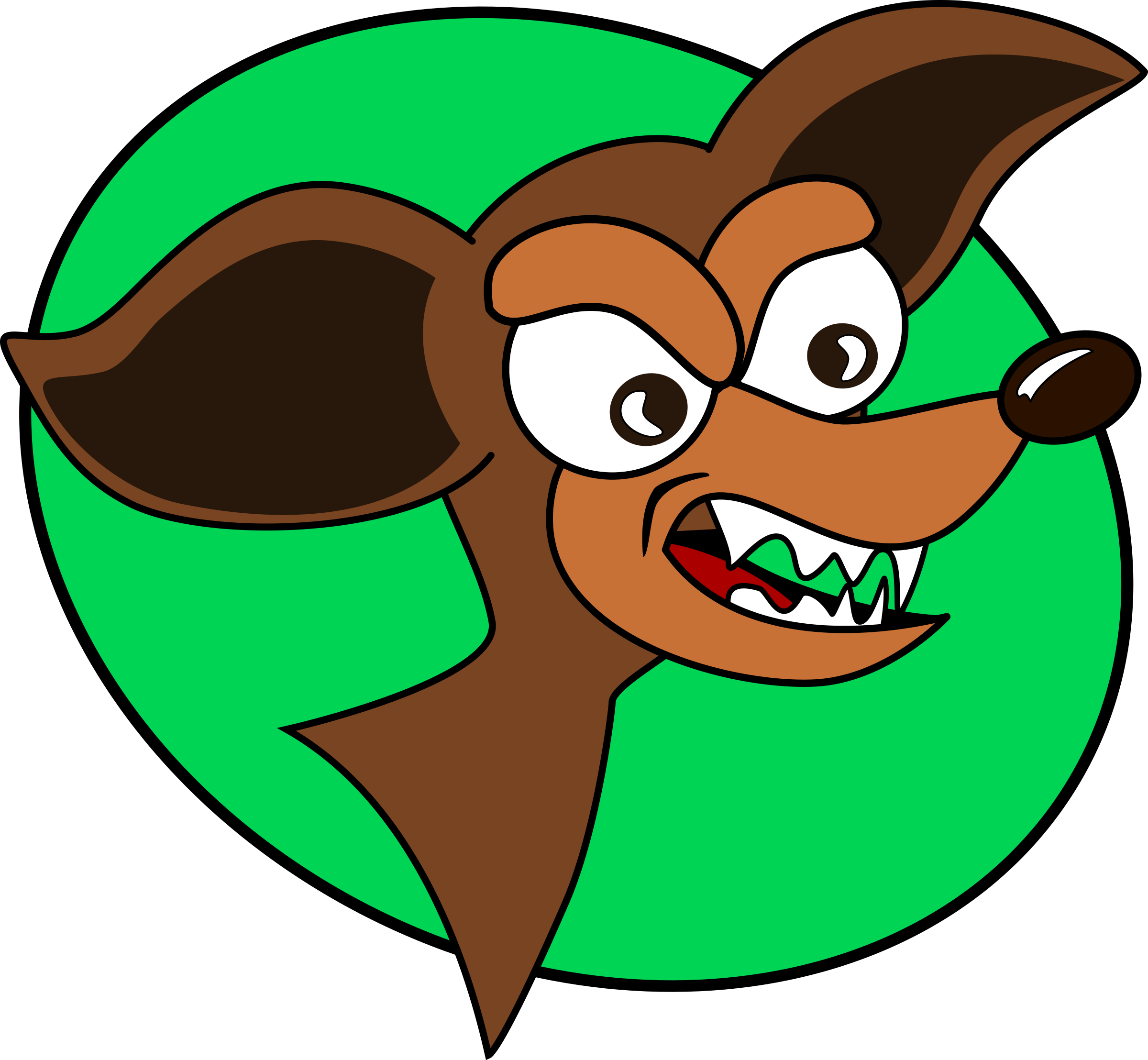 Cartoon Chihuahua Angry - Clip Art (2400x2216), Png Download