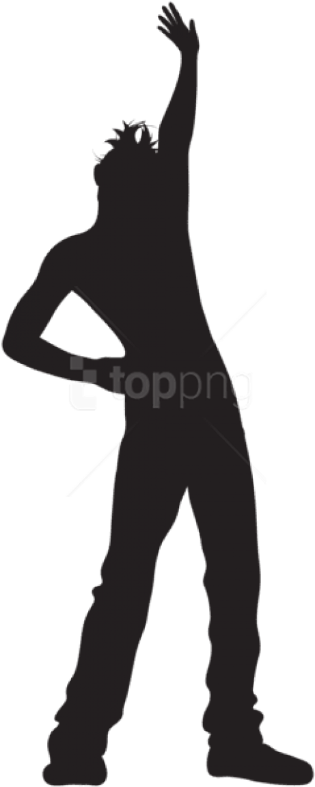 Free Png Dancing Man Silhouette Png (480x1157), Png Download