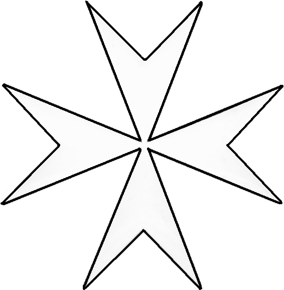 Johanniter Order - Line Art (578x597), Png Download