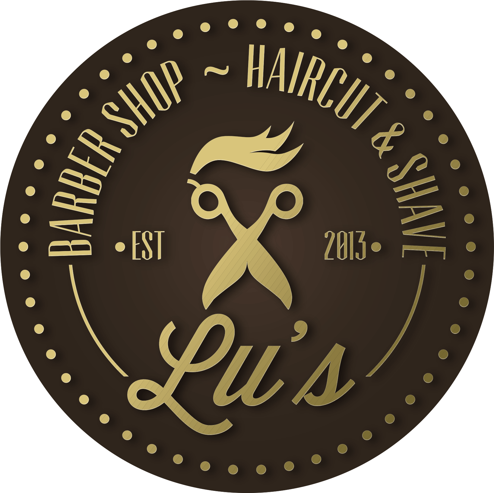Lu's Barber Shop Haircut & Shave - League City (2000x2000), Png Download