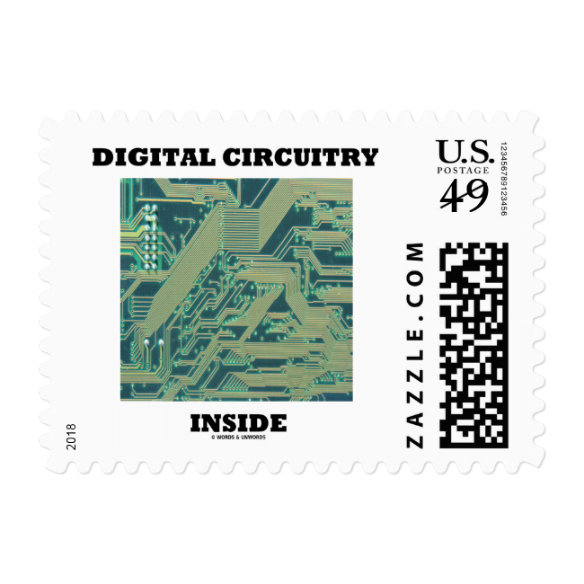 Digital Circuitry Inside Postage Stamp - Stamps (650x650), Png Download