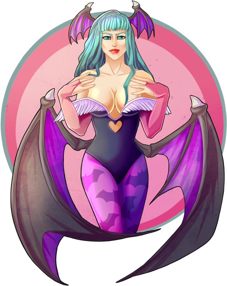 Morrigan Aensland - Illustration (790x1012), Png Download
