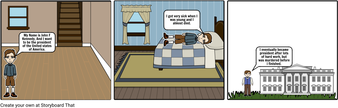 Jfk - Cartoon (1164x385), Png Download