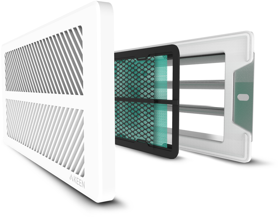 Keen Home Smart Filter And Smart Vent - Vent Filters (1000x761), Png Download