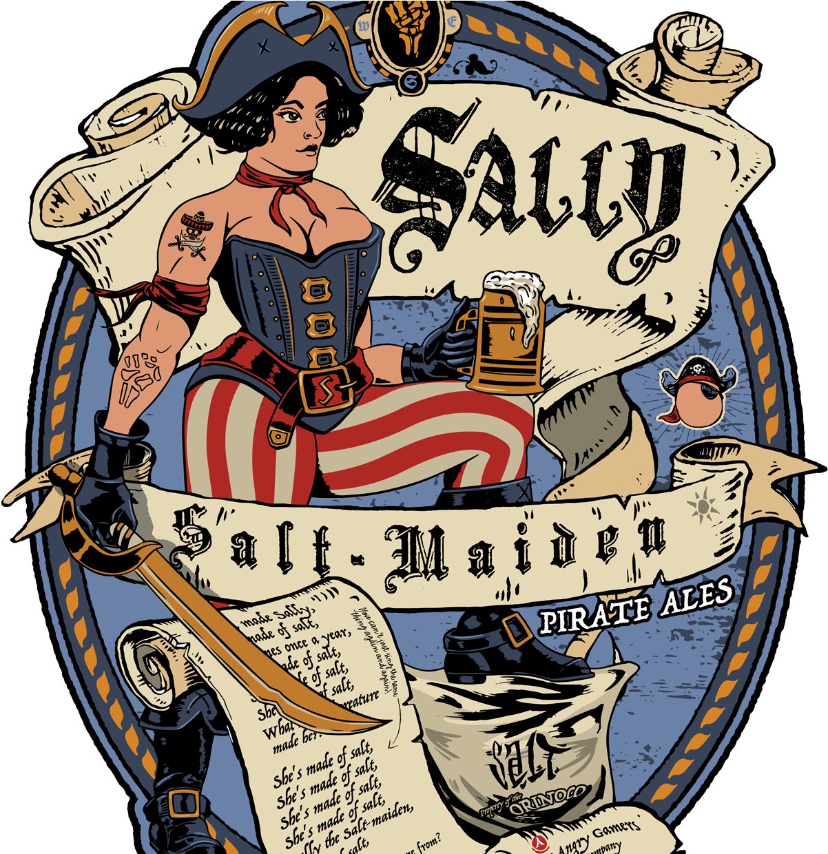 Tysall Two Angry Gamers Sea Of Thieves Png Transparent - Cartoon (1653x1239), Png Download