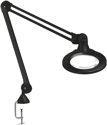 Luxo Kfm Led Magnifier, Black, Edge Clamp - Luxo 5 Dioptrie (700x467), Png Download