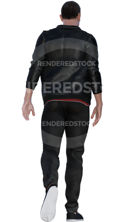 Dane 004 Casual Male Walking Away Low Angle - Dry Suit (436x800), Png Download