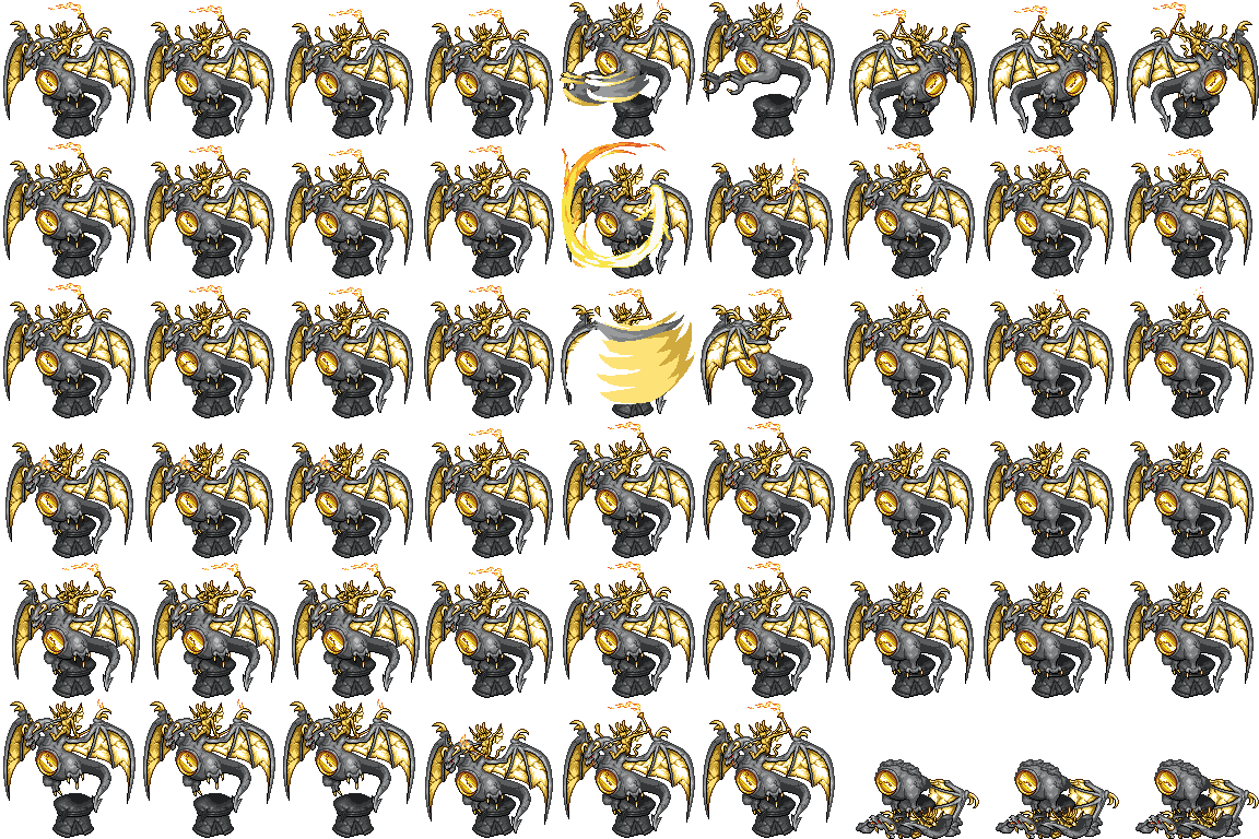 Rpgmaker Mv Gargoyle Sprite (1152x768), Png Download