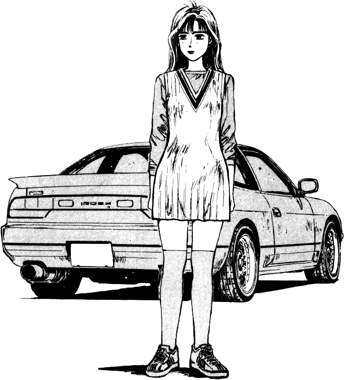 Initial D Sileighty Manga Nissan Silvia - Initial D Mako Sil80 (766x800), Png Download