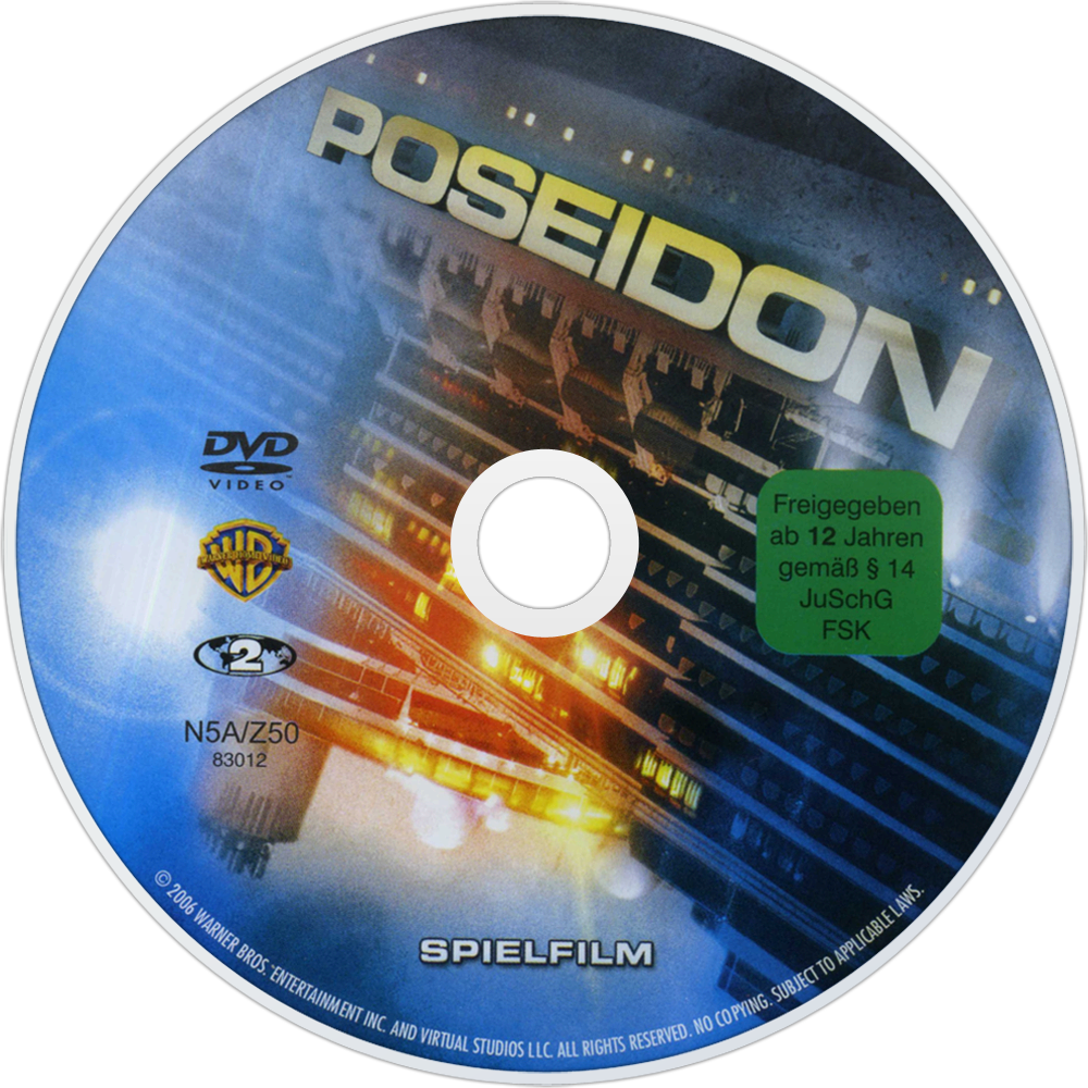 Poseidon Dvd Disc Image - Poseidon Dvd (1000x1000), Png Download