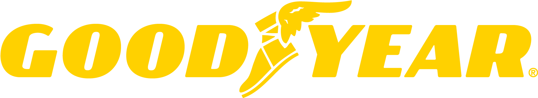 Logo De Goodyear Png (1800x375), Png Download