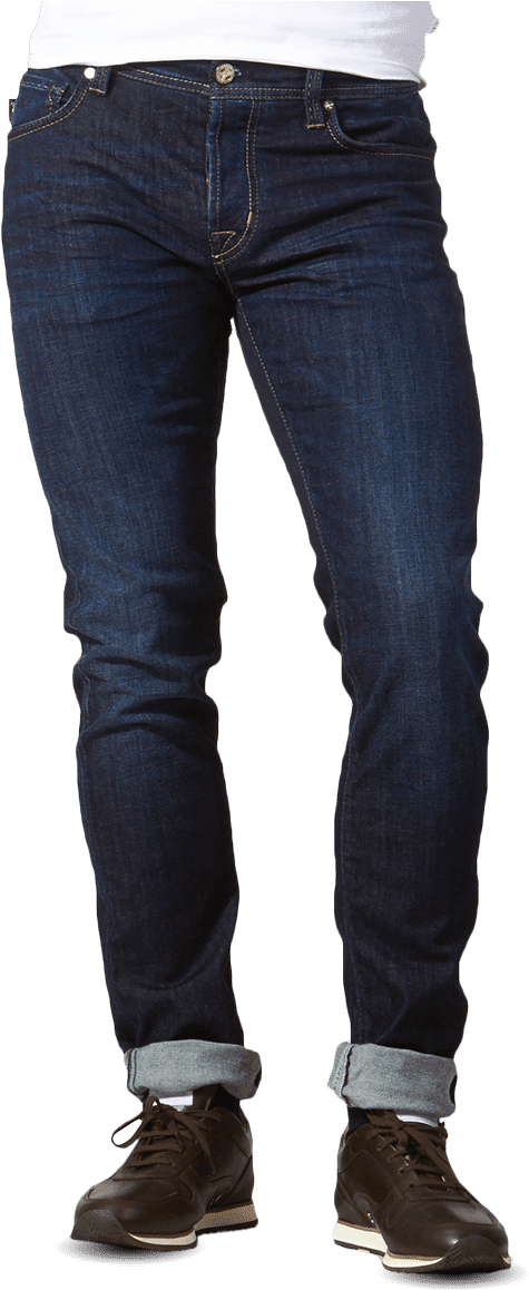 Tramarossa Dark Blue Leonardo Denim Front (1339x1338), Png Download