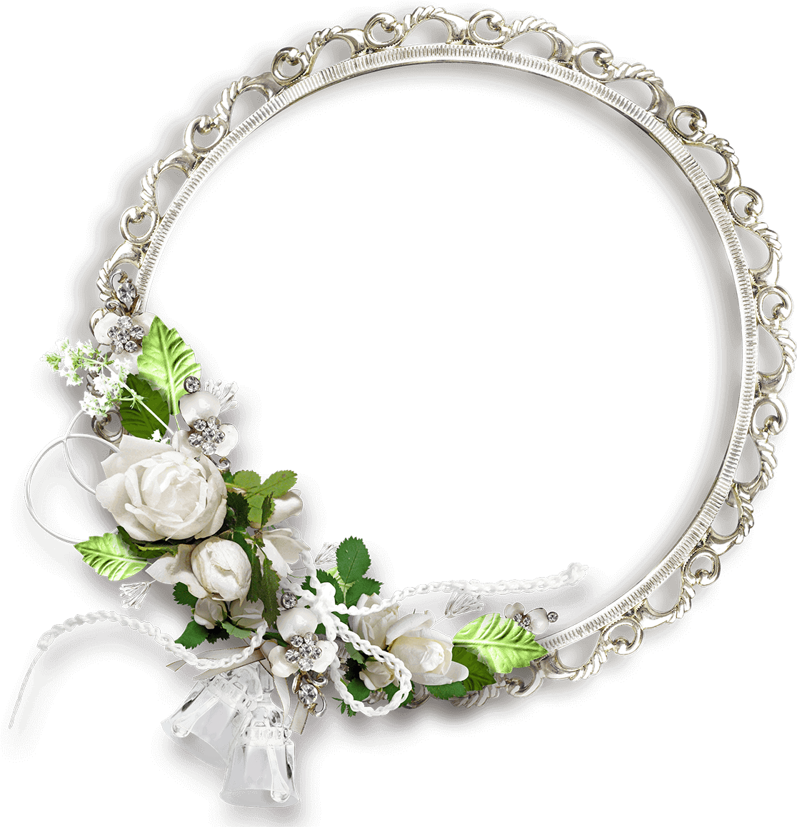 Floral Round Frame Transparent Picture - Flower Round Frame Png (1181x1181), Png Download