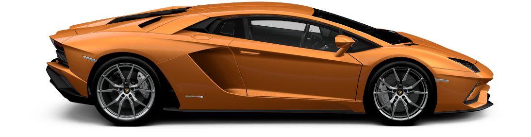 Lamborghini Aventador Color (1100x441), Png Download