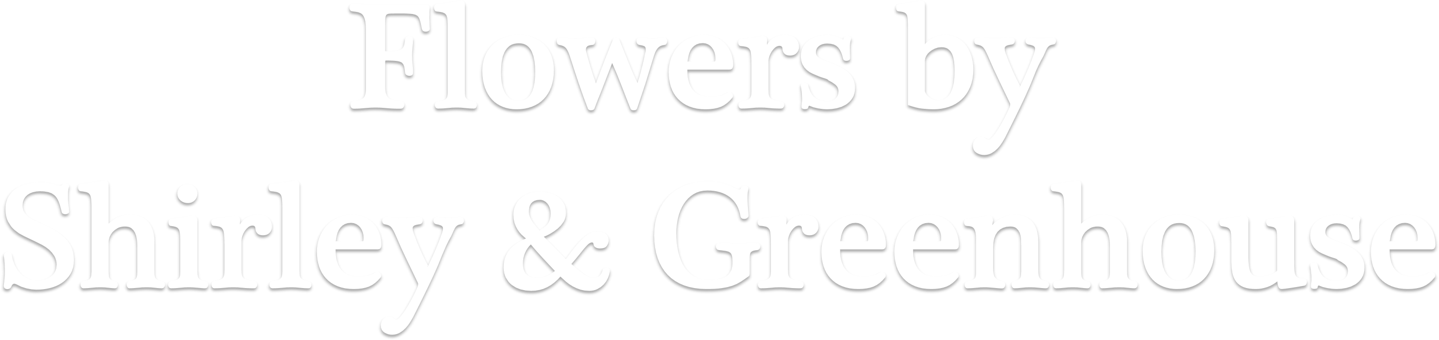 Bowling Green Florist - Calligraphy (3263x1167), Png Download