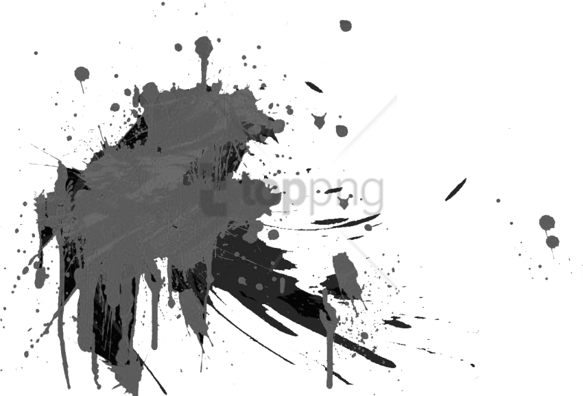 Free Png Color Splash Black Png Image With Transparent - Color Splash Black Png (850x578), Png Download