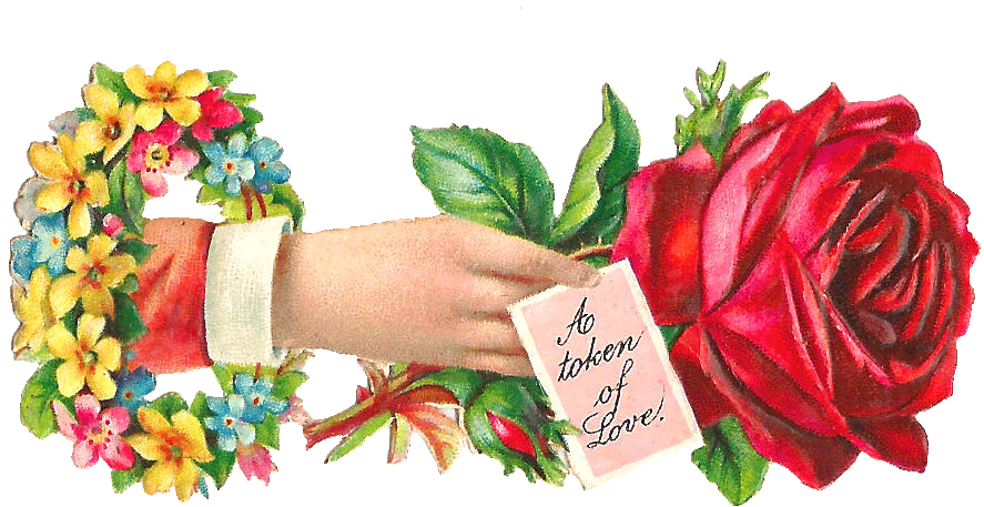 Welcome Flowers - Love You Flower Png (1295x810), Png Download