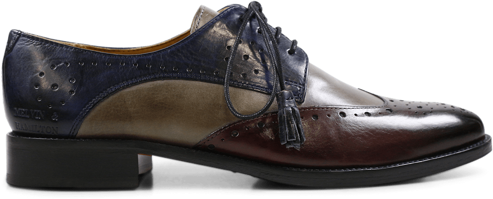 Derby Shoes Betty 3 Crust Burgundy Smoke Navy Tassel - Leather (1024x1024), Png Download