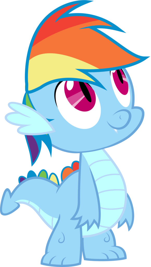 Megarainbowdash2000, Baby Dragon, Dragon, Dragonified, - My Little Pony Spike Png (581x1024), Png Download