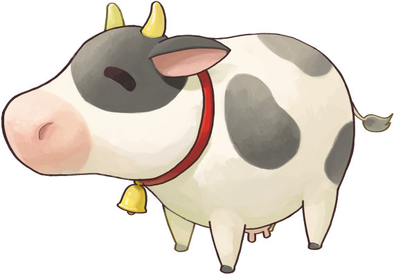 Cow - Harvest Moon Cow Png (604x525), Png Download