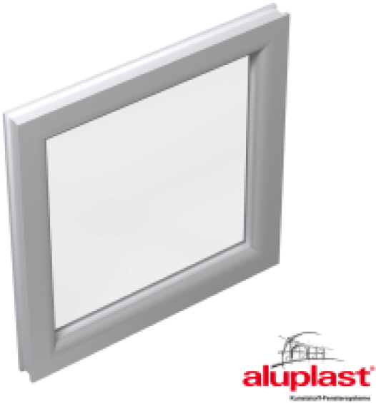 Festverglastes Fenster - Aluplast (640x640), Png Download