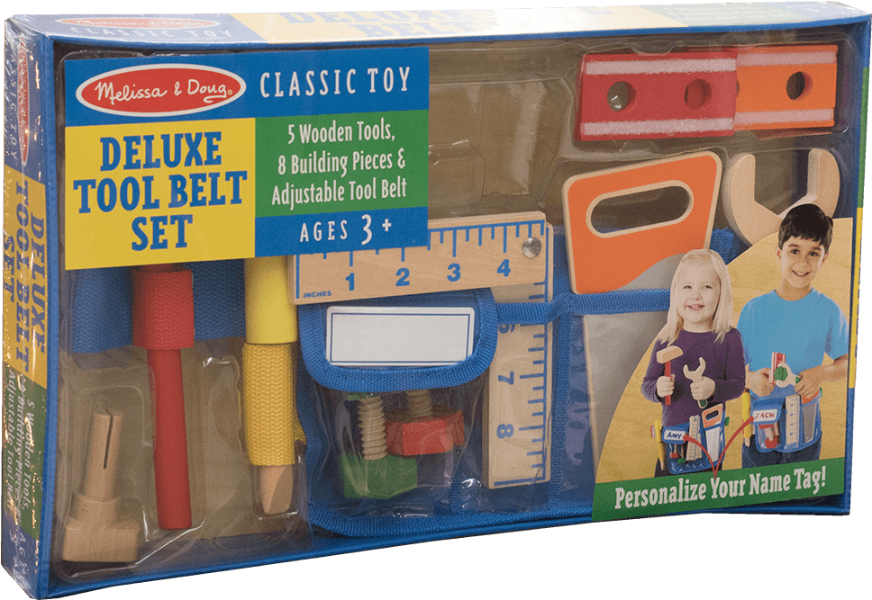 Deluxe Tool Belt Set - Educational Toy (1200x1200), Png Download