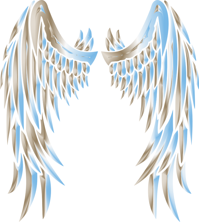 Download Hd Sky Chrome Angel Wings Alas Stencil Transparent Png Image Nicepng Com
