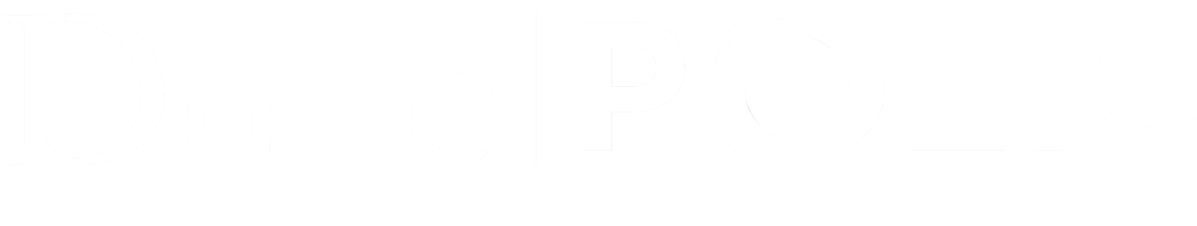 Duke Polis Logo White Png Duke University Symbol - Duke University (2407x485), Png Download
