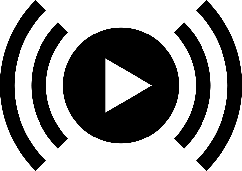 Play Circular Button With Signals On Both Sides Comments - Circle (980x694), Png Download