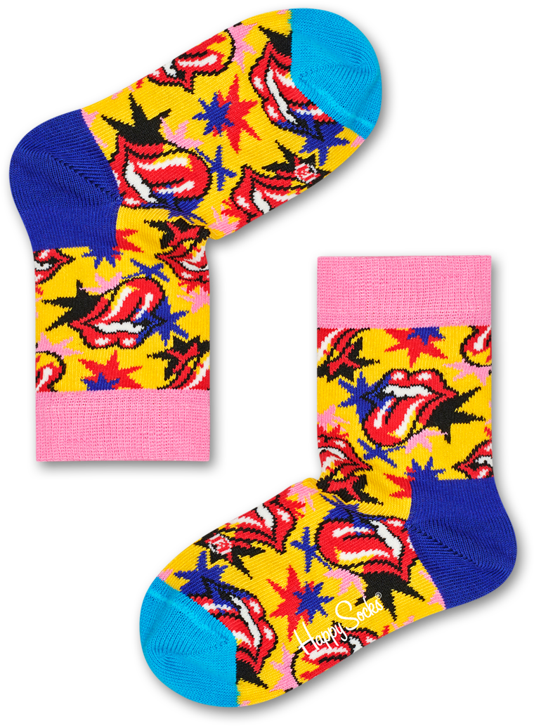 Happy Socks Rolling Stones (1012x1422), Png Download