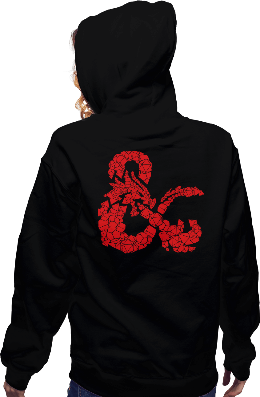 Dices & Dragons - Hoodie (930x1294), Png Download