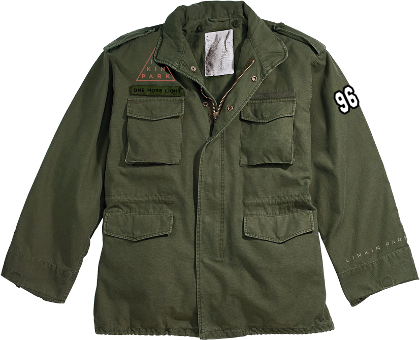 Illustrated Crest Design For Linkin Park - Vintage M65 Field Jacket (1000x1000), Png Download