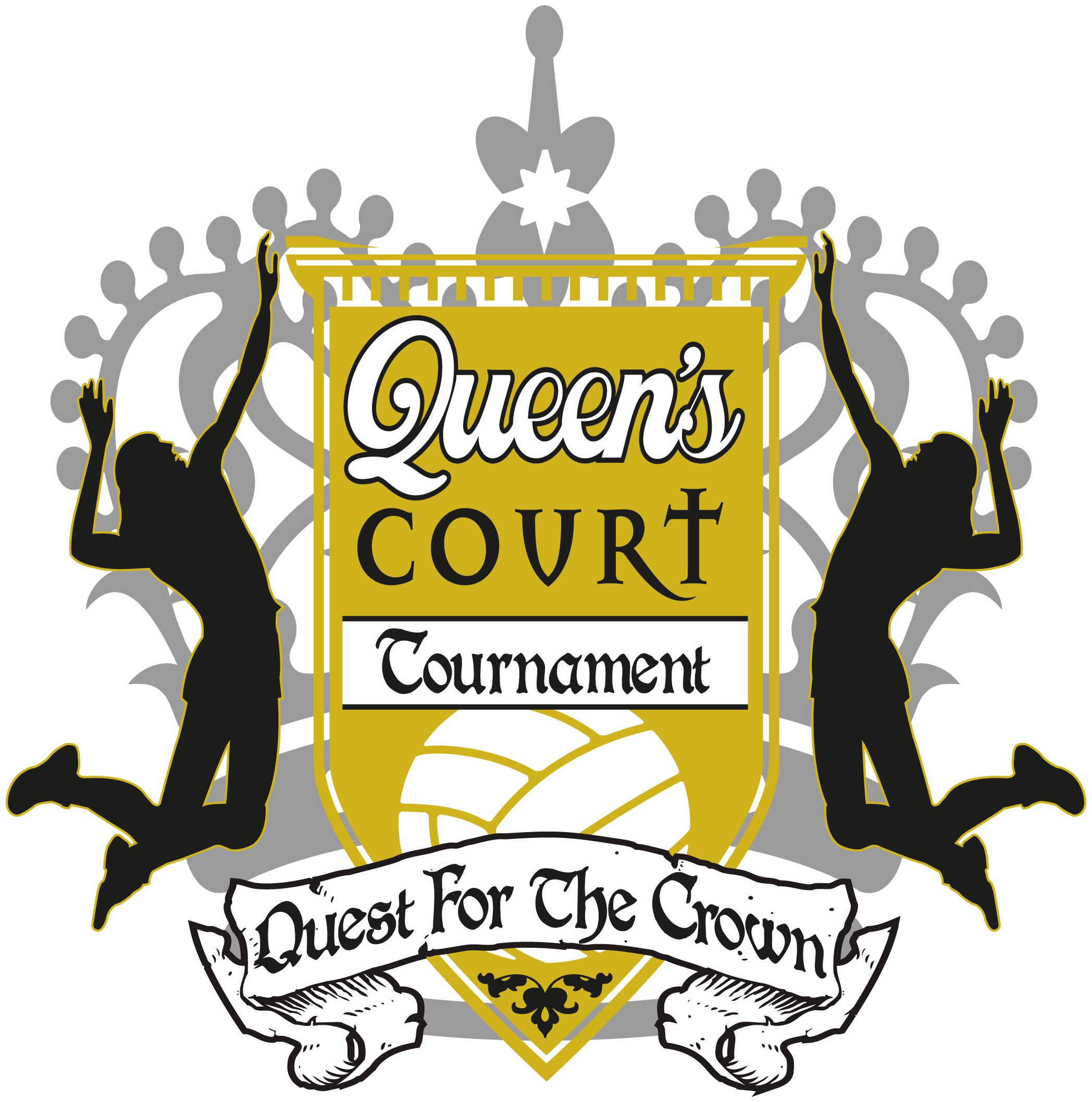 Foothill Queens Court-logo - Illustration (2096x2115), Png Download
