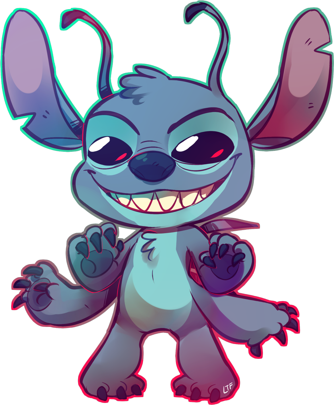 Lilo And Stitch My Art Stitch Sorry For The Spam People - Cartoon (1280x1472), Png Download