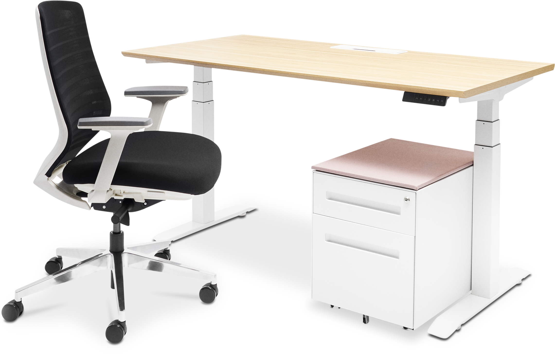 Bureau Standing Package - Office Chair (2500x1900), Png Download