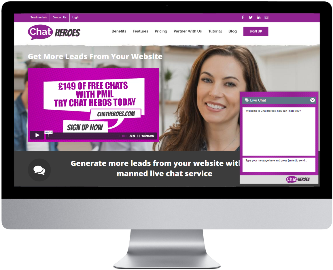 Live Chat Box - Imac 27 (1181x941), Png Download