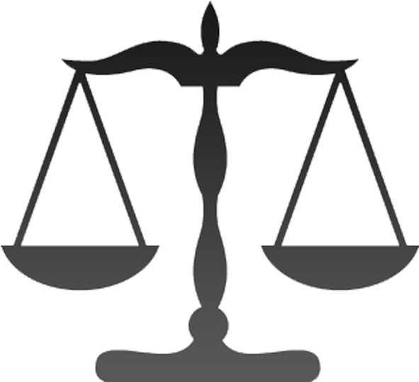 Black And White Library Legal Department - Justice Of The Peace Symbol (594x594), Png Download