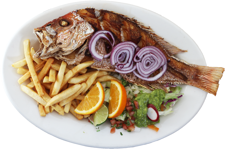 Fried Red Snapper - Grillades (800x577), Png Download