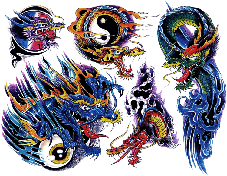 Color Tattoo Png Clipart - Transparent Color Tattoos Png (800x600), Png Download