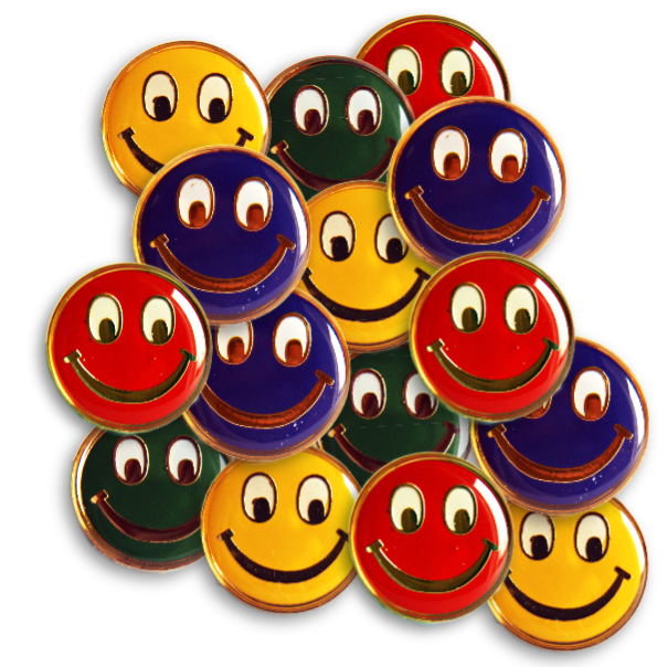 Capital Badges - Smiley (604x604), Png Download