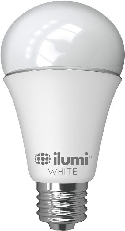 Adjustable White A Led Smart Bulb Ilumi - Ilumi Bluetooth Smart Led A19 Light Bulb (471x800), Png Download