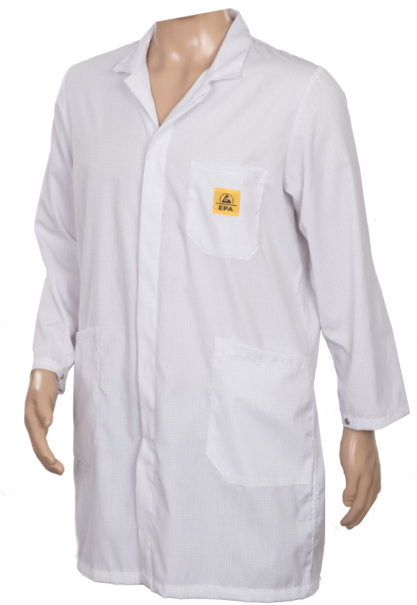 Esd Lab Coat White - White Coat (900x900), Png Download